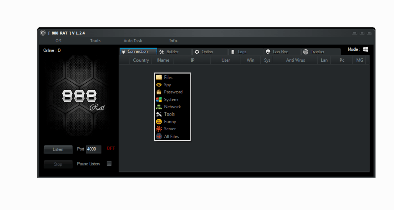 888 RAT ( V1.1.1) For Windows and Android Cracked
