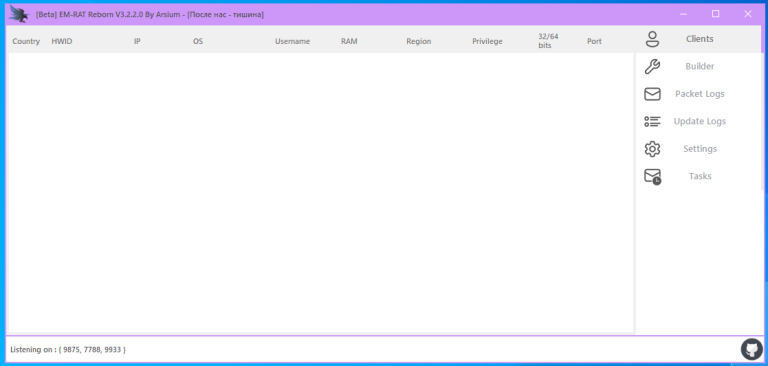Eagle Monitor RAT Reborn V3.2.2.0