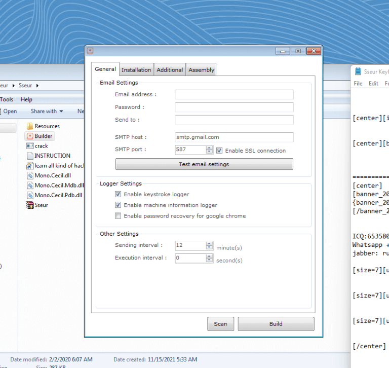 Sseur Keylogger Cracked 2023