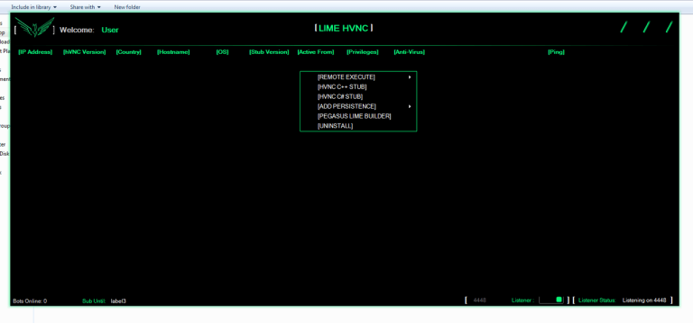 PEGASUS LIME HVNC 2024