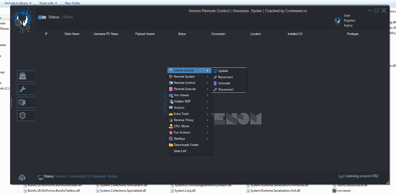 Venom rat Cracked 2.7.0.0