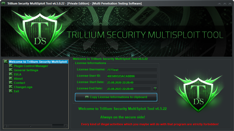 Trillium Security MultiSploit Tool v6.5.21 Full