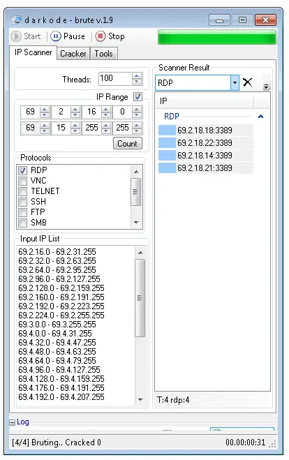 DK Brute 1.9 + Keygen (Scanner & Cracker)