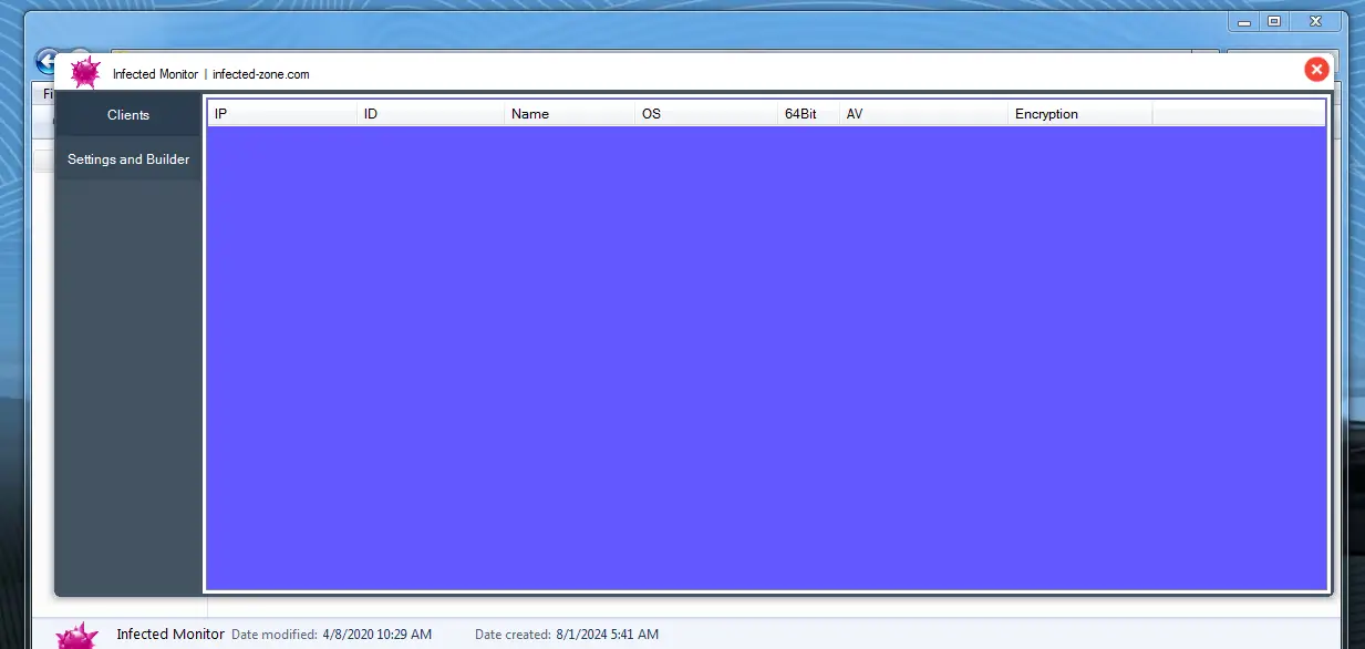 Infected Monitor Ransomware 2024