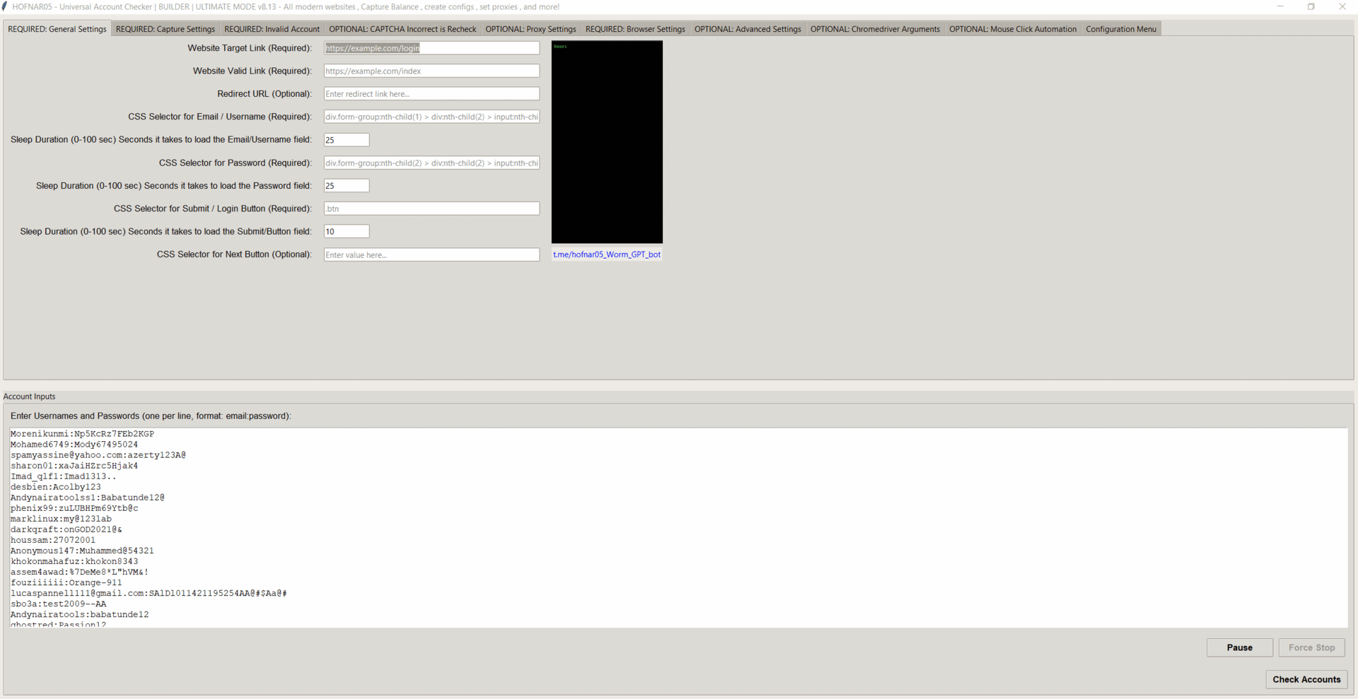 blackhatrussia 3 ULTIMATE Account Checker v8.13