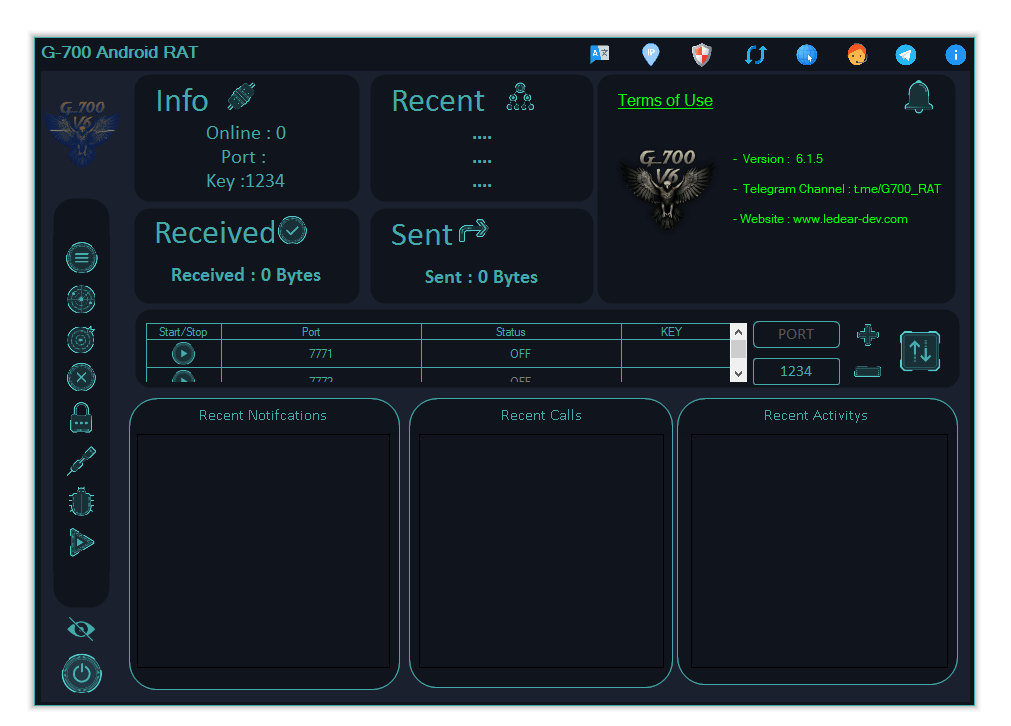 blackhatrussia 4 G-700 RAT V6.1.5