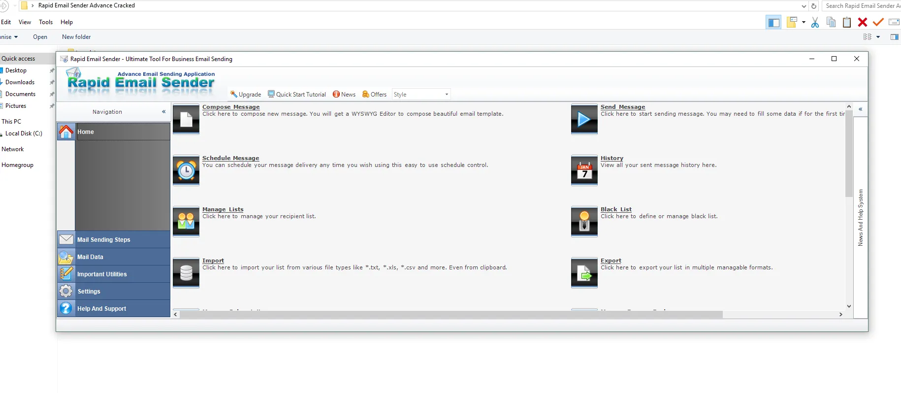 blackhatrussia 21 Rapid Email Sender Advance 2026