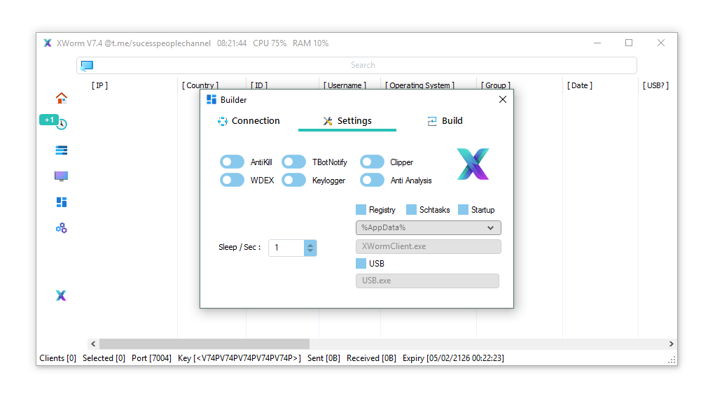 XWorm V7.4 Cracked 7 Screenshot 4 9