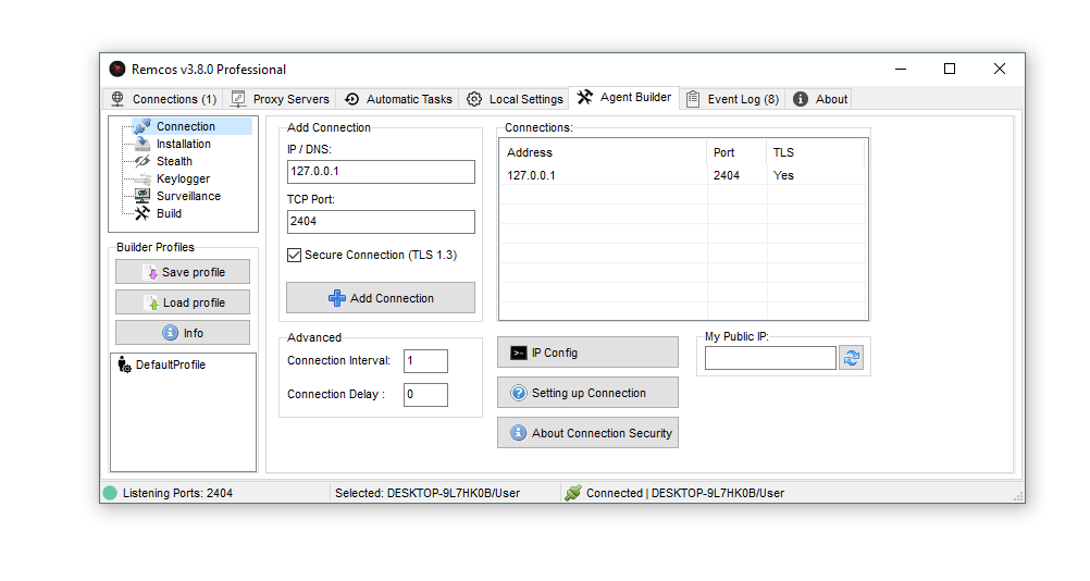 Remcos v3.8.0 Cracked 4 builder 1