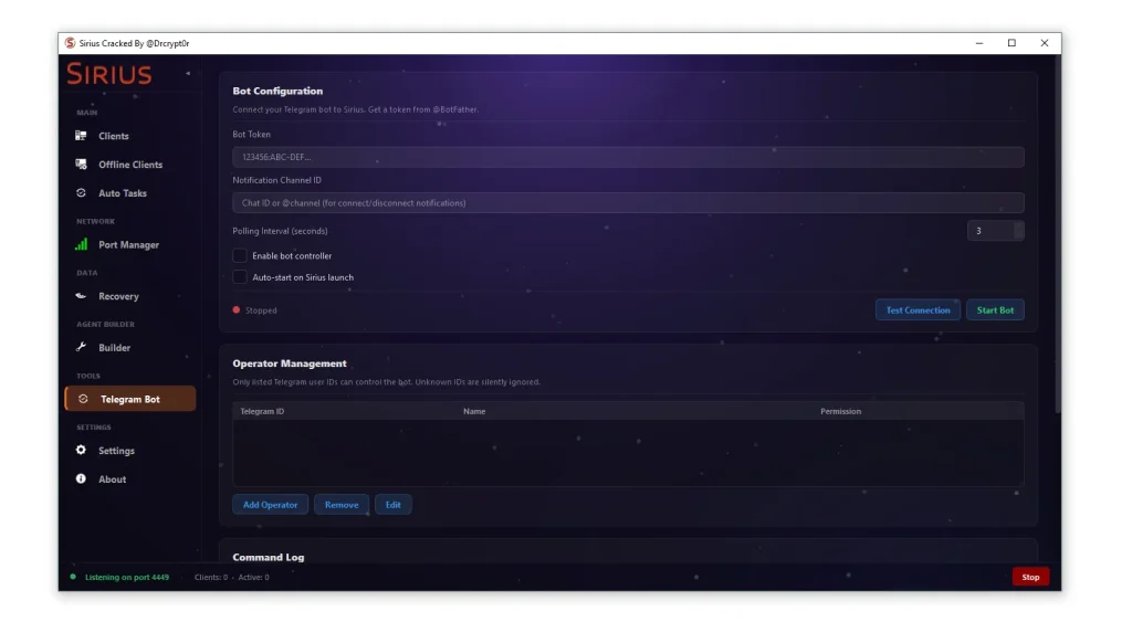 telegram bot notification